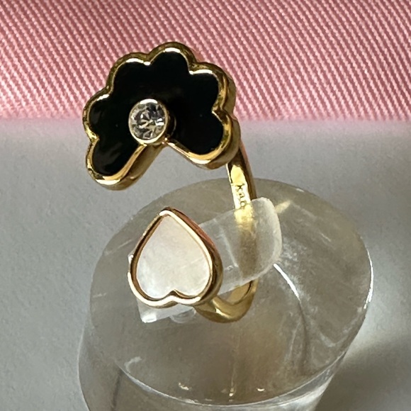 ♠️ KATE SPADE •NEW YORK •Heart Ring Cream/Clover. - Picture 6 of 7